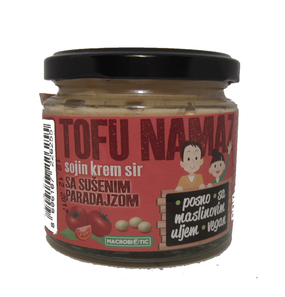 TOFU NAMAZ, SOJINI KREM SIR SA SUŠENIM PARADAJZOM, 200g