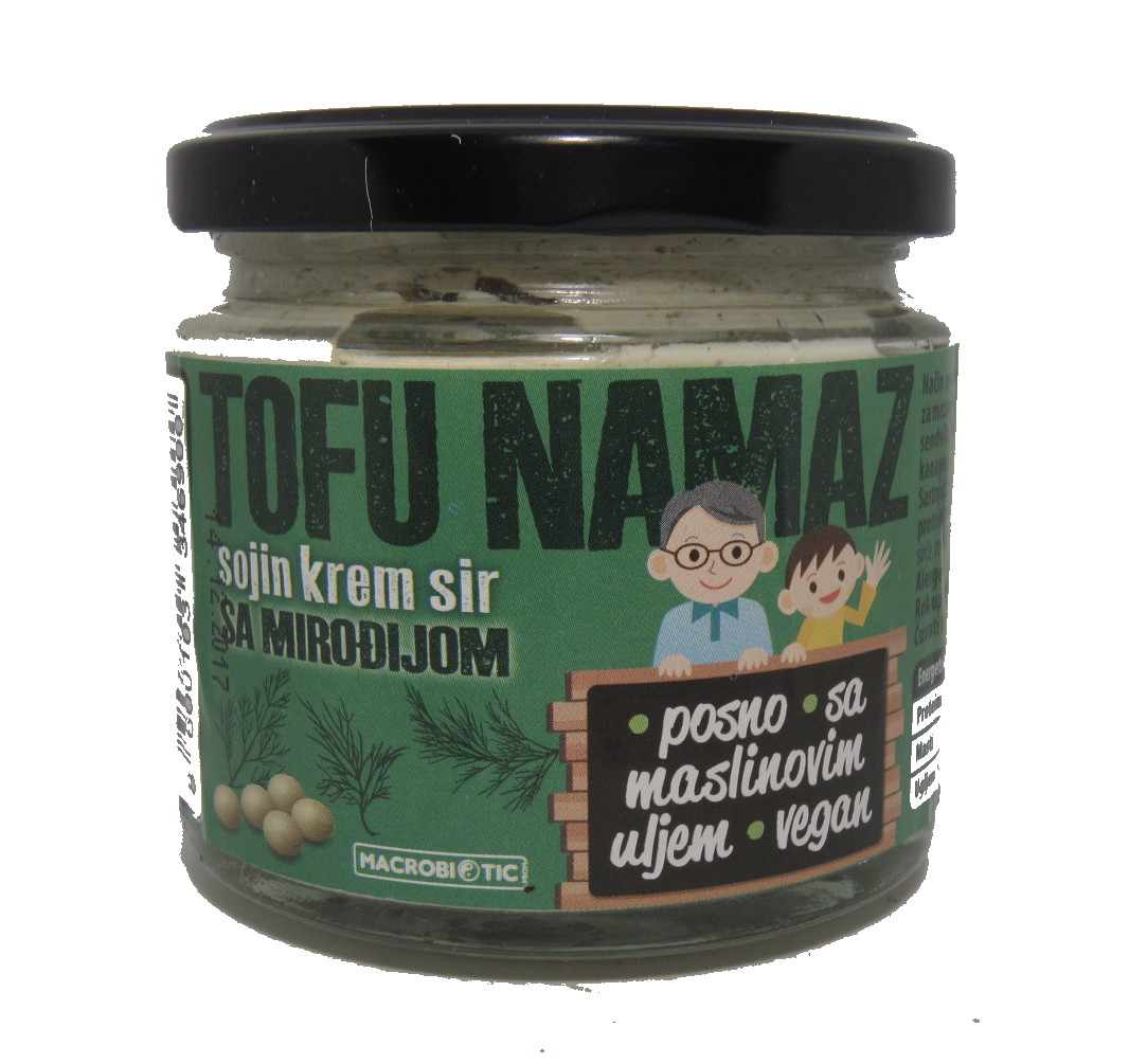 TOFU NAMAZ, SOJIN KREM SIR SA MIROĐIJOM, 200g