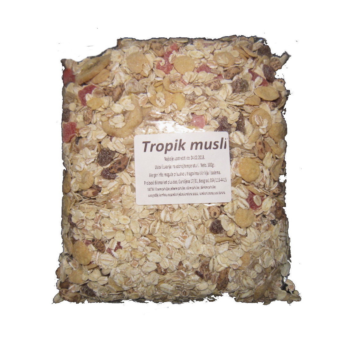 TROPIK MUSLI, BIOMARKET, 500g