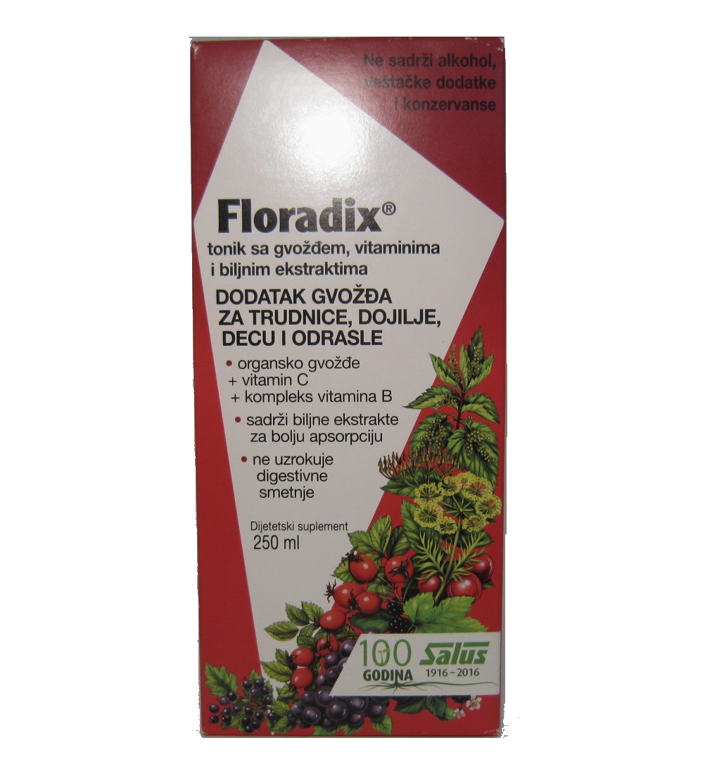 FLORADIX TONIK SA GVOŽĐEM I VITAMINIMA, 250ml