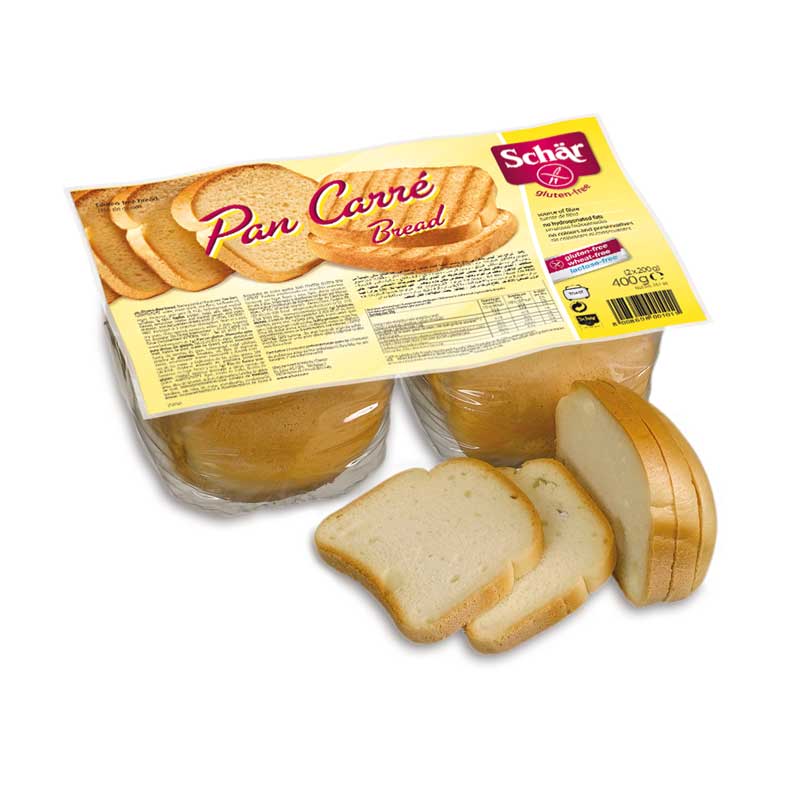 PAN CARRE, BELI HLEB BEZ GLUTENA, REZAN, Dr SCHAR, 400g
