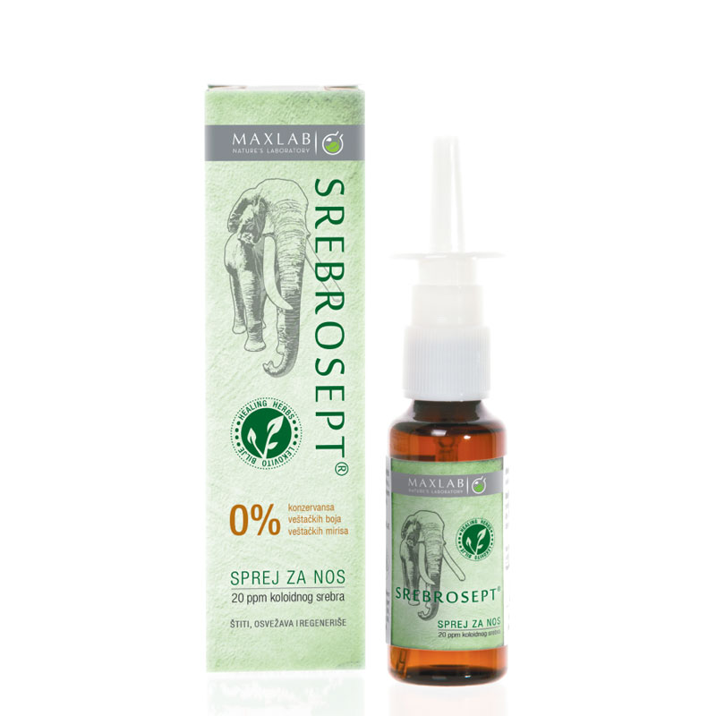 SREBROSEPT SPREJ ZA NOS, MAXLAB, 20ppm, 