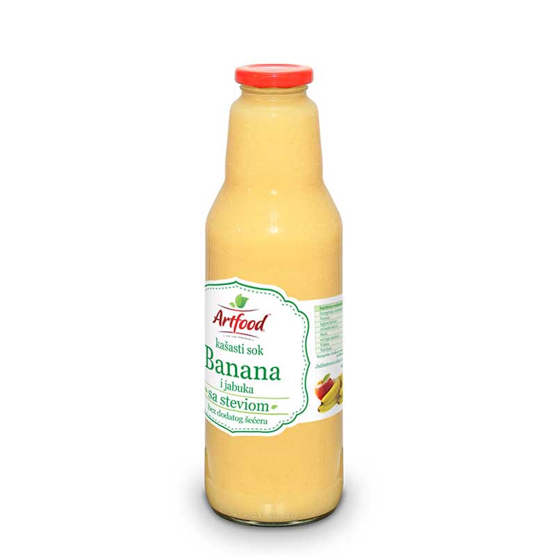 NEKTAR OD BANANE I JABUKE SA STEVIOM, ARTFOOD, 750ml
