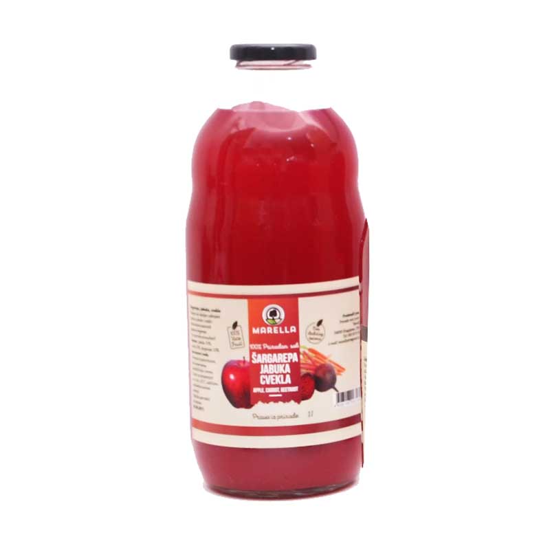 SOK JABUKA, CVEKLA, ŠARGAREPA, MARELLA, 1l
