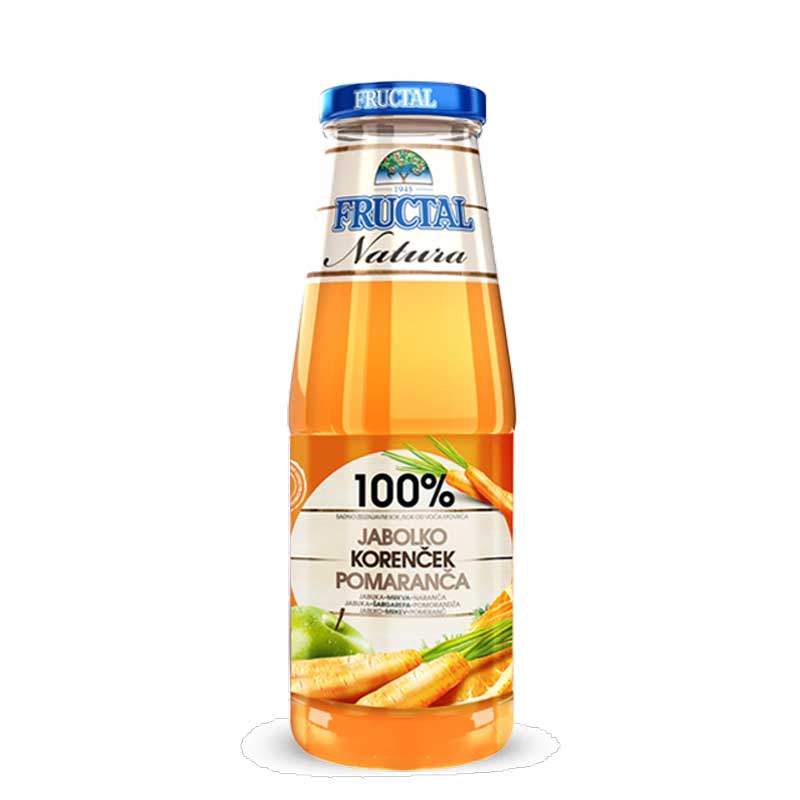 SOK JABUKA, ŠARGAREPA, NARANDŽA, FRUCTAL, 700ml