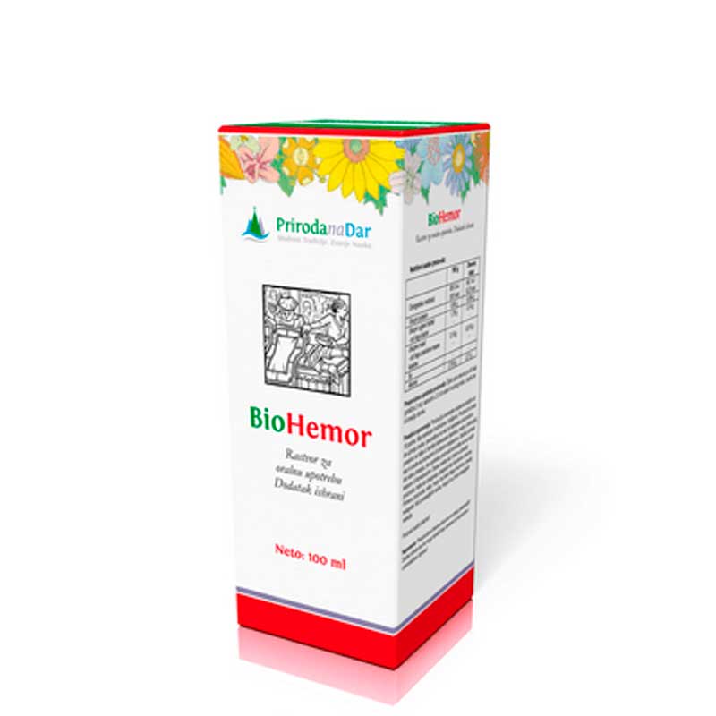 BioHEMOR kapi, PRIRODAnaDAR, 100ml