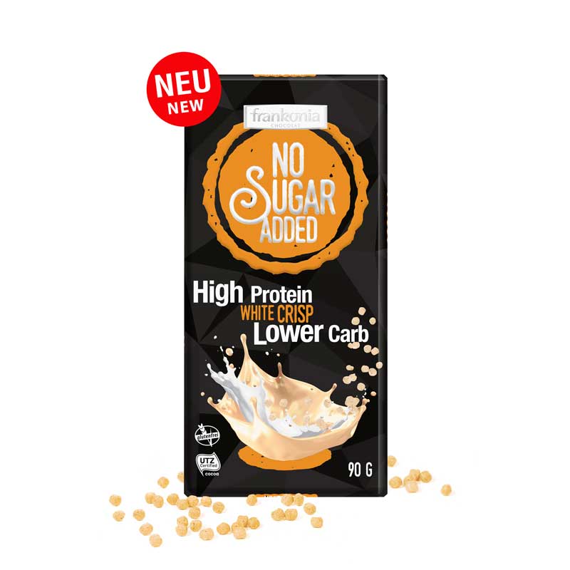ČOKOLADA PROTEINSKA BELA, KRISPI, FRANKONIA, 90g