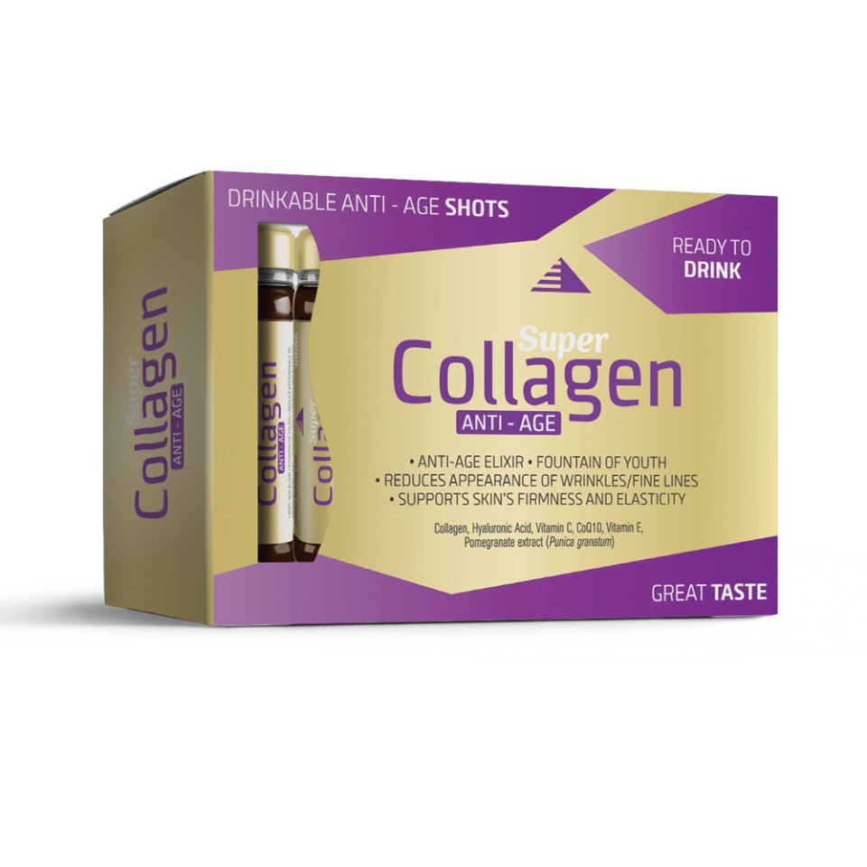 SUPER COLLAGEN ANTI-AGE SHOTS 14X25ml 3+1 GRATIS