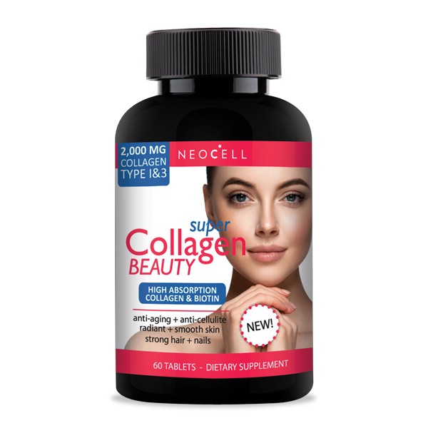 SUPER COLLAGEN BEAUTY 2000mg TYPE 1&3, NEOCELL 60 tableta